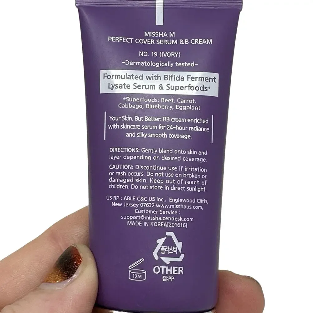 Perfect Cover Serum B.B Cream, No. 19 IVORY, 1.18 fl oz (35 ml)